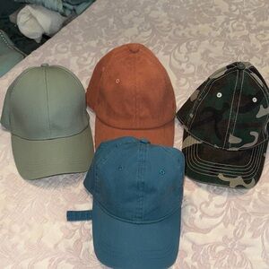 Set of Four Stylish Caps